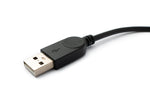 USB 2.0 Kabel 30 cm Micro B Buchse zu Typ A Stecker in Schwarz | System-S