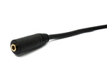 Audio Kabel 150 cm Stereo AUX Klinke 6,35 mm Stecker zu 3,5 mm Buchse Schwarz | System-S