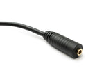 Audio Kabel 150 cm Stereo AUX Klinke 6,35 mm Stecker zu 3,5 mm Buchse Schwarz | System-S