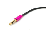 Audio Y Kabel 30 cm Stereo AUX Klinke 3,5mm Stecker zu 2x Buchse Schwarz | System-S