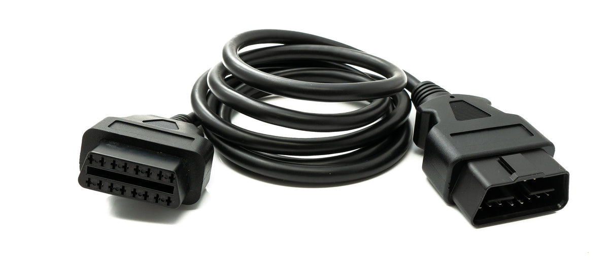 OBD Kabel 150 cm OBD 2 16pin J1962M Stecker zu J1962F Buchse für Auto Diagnose | System-S