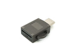 USB 3.1 Typ C Micro SD Karte Lesegerät Kartenleser SDXC Adapter in Grau | System-S