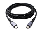 USB 3.2 Gen 1 Kabel 200 cm Typ C Stecker zu Stecker in Schwarz | System-S