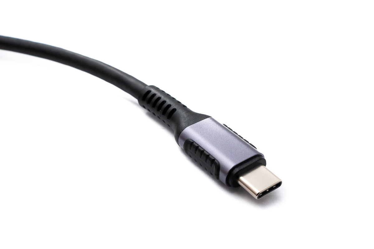 USB 3.2 Gen 1 Kabel 200 cm Typ C Stecker zu Stecker in Schwarz | System-S