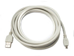 USB 2.0 Kabel 300 cm Ladekabel für Nikon Coolpix Kameras in Weiß