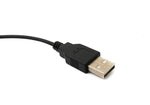 USB 2.0 Kabel 120 cm Typ A Stecker zu Micro B Stecker Spirale Winkel in Schwarz | System-S