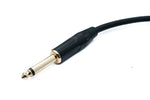 Audio XLR Kabel 100 cm 3 polig Stecker zu Klinke AUX 6,35 mm 2 polig TS Stecker | System-S