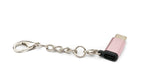 USB 3.1 Adapter Typ C Stecker zu 2.0 Micro B Buchse Kette in Pink | System-S