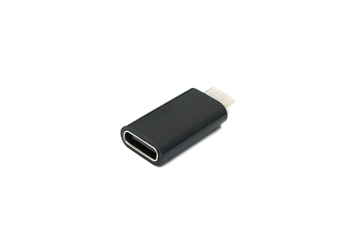USB 3.1 Adapter Typ C Buchse zu 2.0 Micro B Stecker in Schwarz | System-S