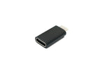 USB 3.1 Adapter Typ C Buchse zu 2.0 Micro B Stecker in Schwarz | System-S