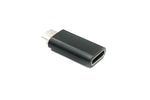 USB 3.1 Adapter Typ C Buchse zu 2.0 Micro B Stecker in Schwarz | System-S