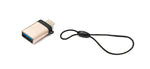 USB 3.1 Adapter Typ C Stecker zu 3.0 Typ A Buchse Schlaufe in Rosa Gelb | System-S