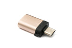 USB 3.1 Adapter Typ C Stecker zu 3.0 Typ A Buchse Schlaufe in Rosa Gelb | System-S