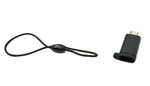 USB 3.1 Adapter Typ C Buchse zu 2.0 Micro B Stecker Schlaufe in Schwarz | System-S