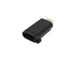 USB 3.1 Adapter Typ C Buchse zu 2.0 Micro B Stecker Schlaufe in Schwarz | System-S