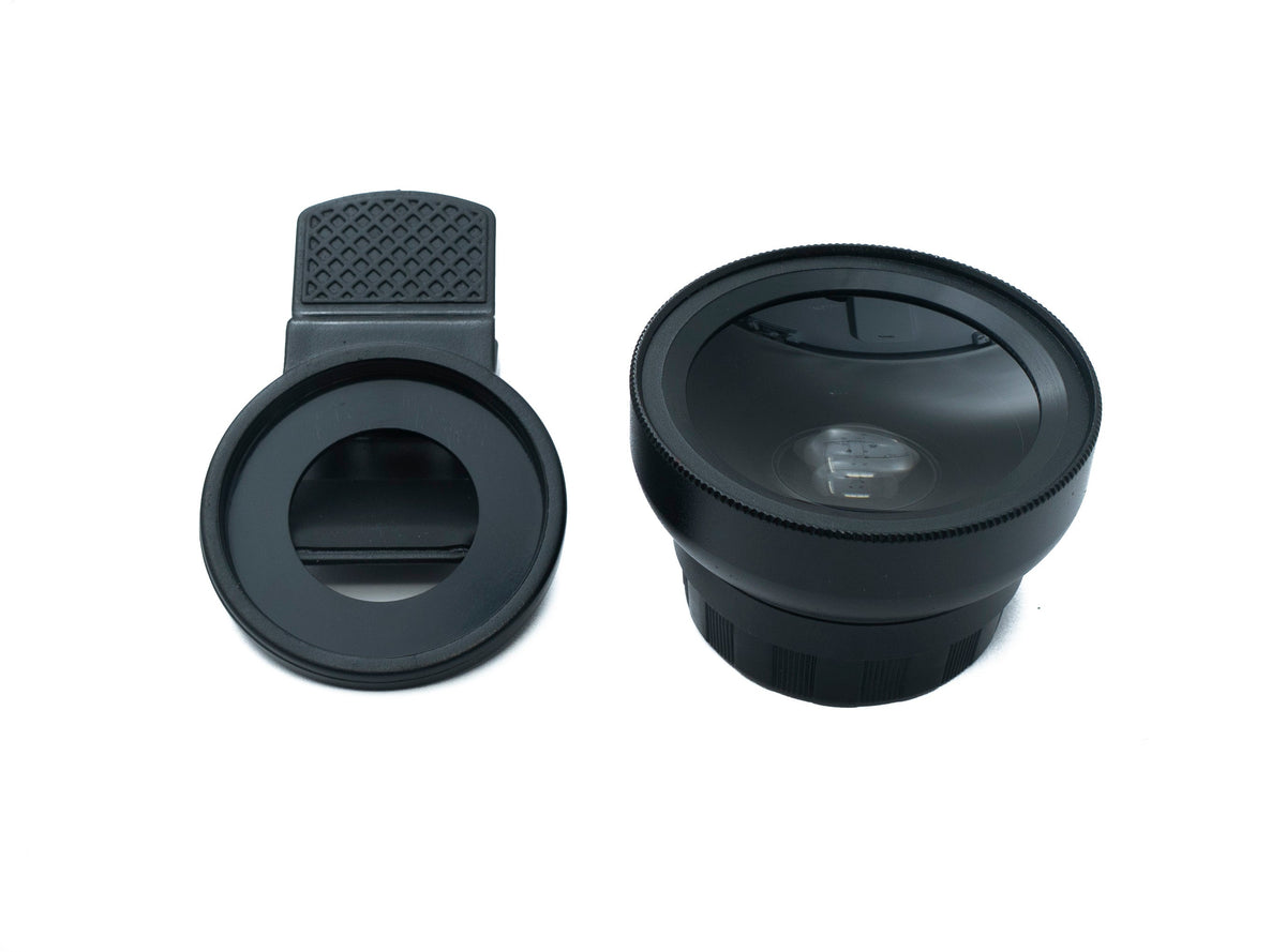 Makro Linse 0,45x Zoom Close Up Filter Kit mit Clip Beutel in Schwarz | System-S