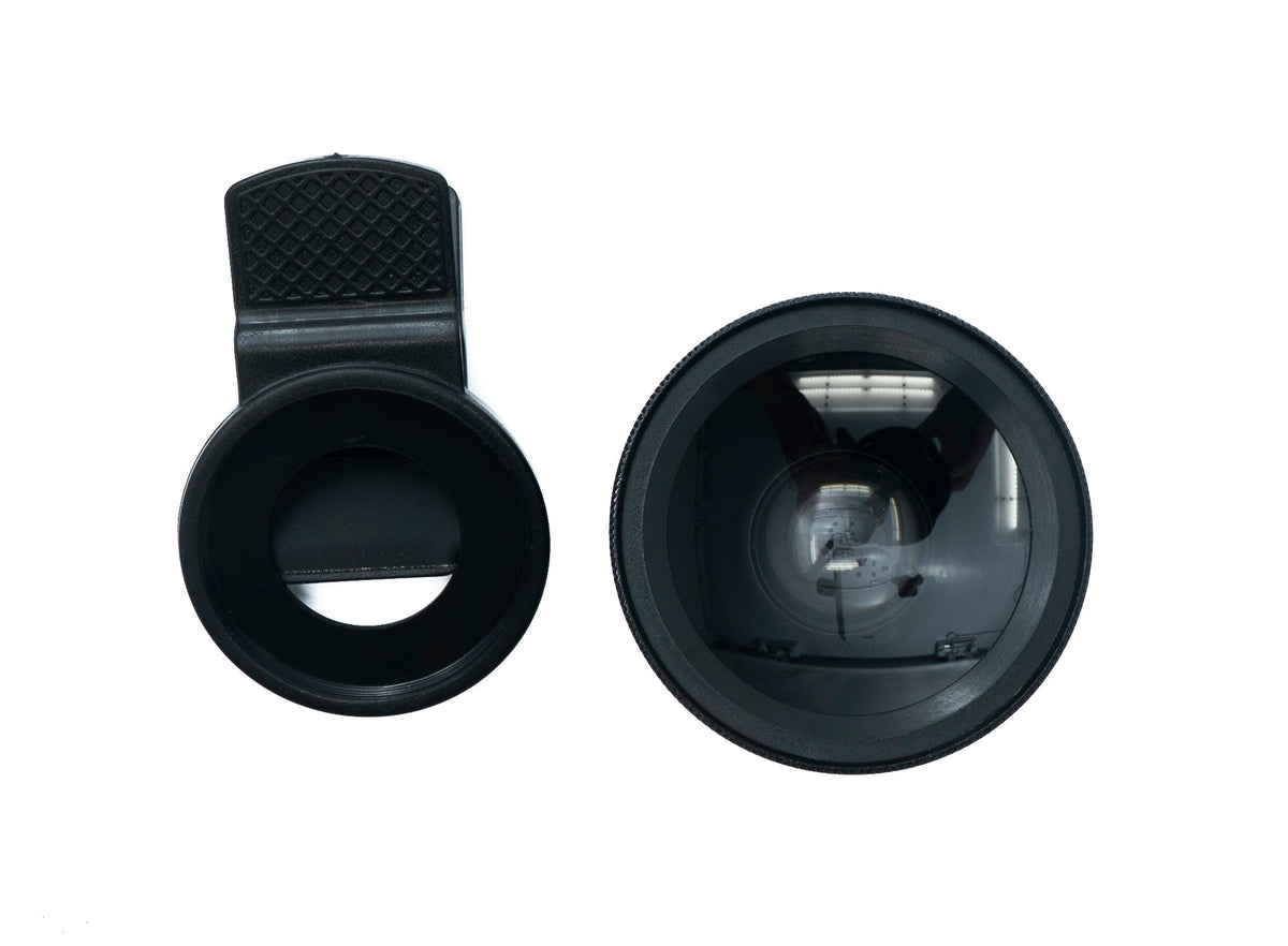 Makro Linse 0,45x Zoom Close Up Filter Kit mit Clip Beutel in Schwarz | System-S