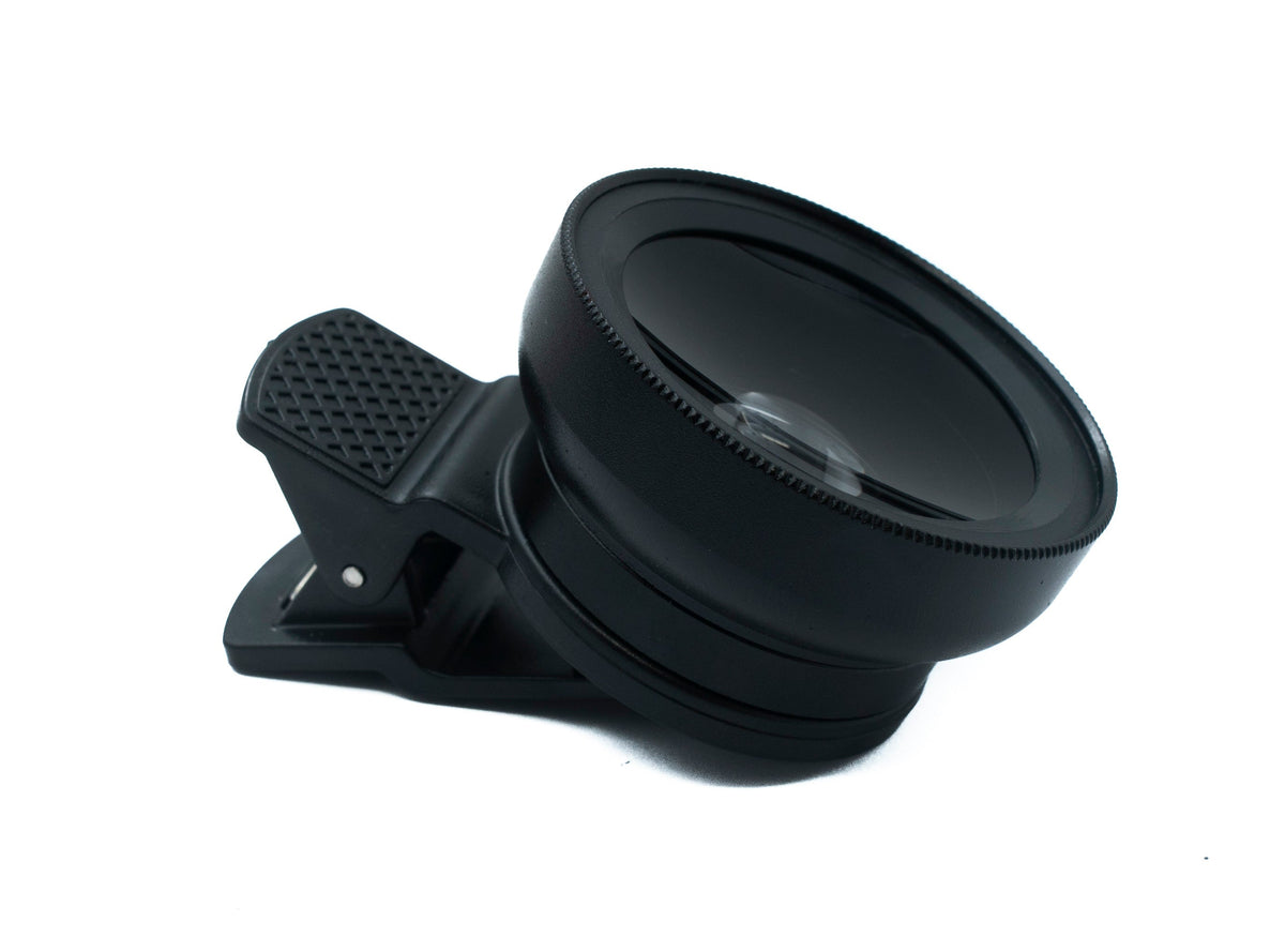 Makro Linse 0,45x Zoom Close Up Filter Kit mit Clip Beutel in Schwarz | System-S