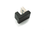 USB 3.1 Gen 2 U Turn 180° Adapter Typ C Buchse zu 3.0 Typ A Stecker in Schwarz | System-S