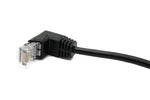 LAN Kabel 30 cm RJ45 Stecker zu 8 pin Terminalblock Winkel in Schwarz | System-S