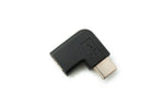 USB 3.1 Adapter Typ C Stecker zu 2.0 Micro B Buchse Winkel Kabel in Schwarz | System-S