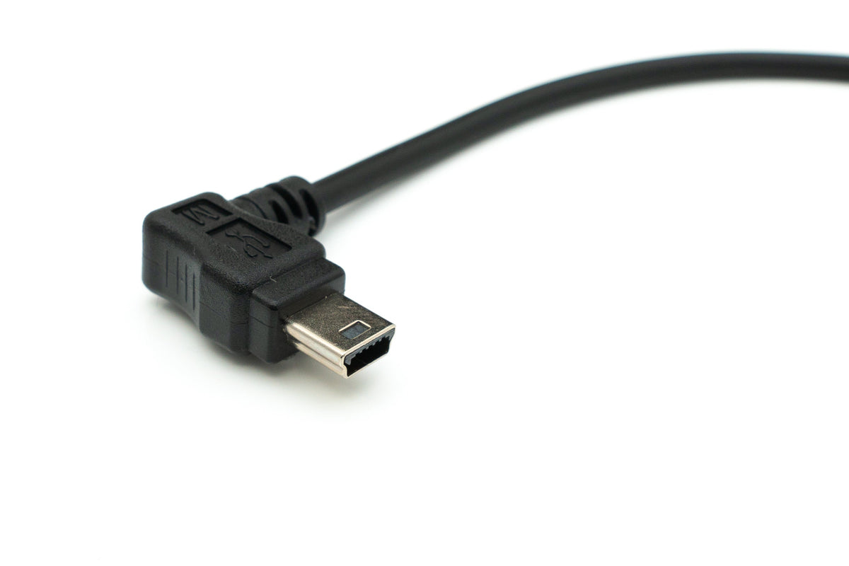 USB 2.0 Kabel 30 cm Mini B Buchse zu Typ A Stecker Winkel für Garmin | System-S