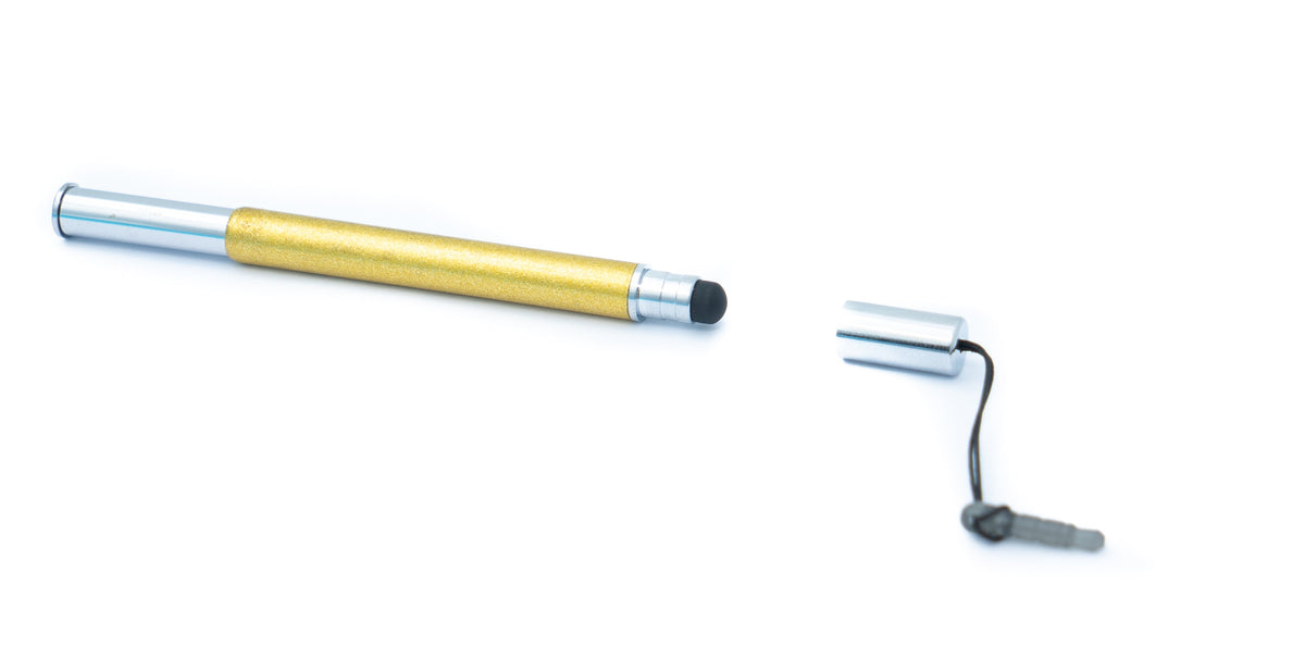 Touchpen Stylus aus Aluminium in Gelb für Tablet Smartphone Laptop Surface | System-S