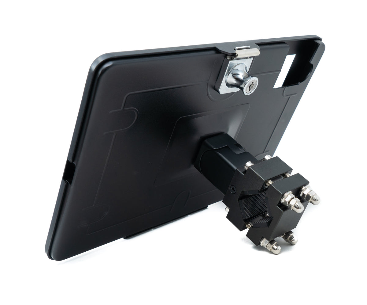 Stangenhalterung Klemme 360° Ständer abschließbar für iPad 10 Pro 11 Air 4 5 | System-S