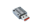 USB 3.1 Gen 2 Adapter Typ A Stecker zu Typ C Buchse Kabel in Grau 20A 100W | System-S