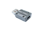 USB 3.1 Gen 2 Adapter Typ A Stecker zu Typ C Buchse Kabel in Grau 20A 100W | System-S