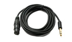 Audio Kabel 3 m XLR 3 polig Buchse zu 6.35 mm Klinke Stecker AUX | System-S