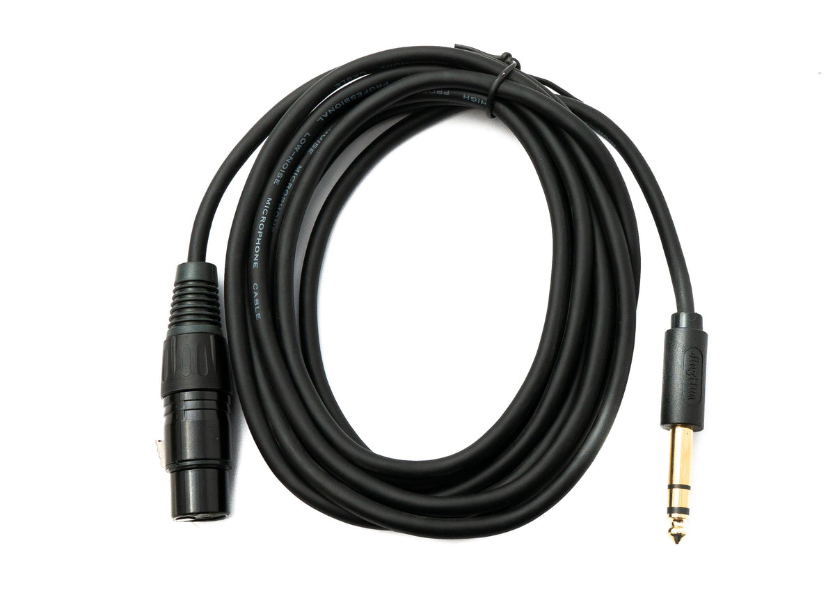Audio Kabel 3 m XLR 3 polig Buchse zu 6.35 mm Klinke Stecker AUX | System-S