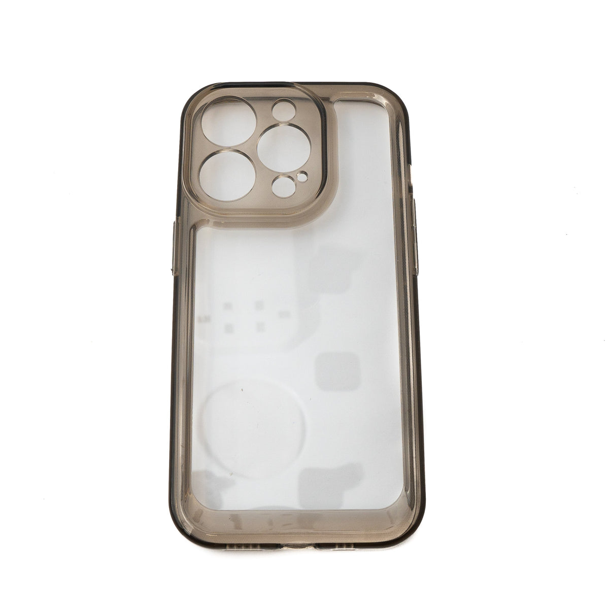 Schutzhülle stoßfest aus TPU Silikon Schwarz Transparent Hülle für iPhone 14 Max | System-S