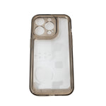 Schutzhülle stoßfest aus TPU Silikon Schwarz Transparent Hülle für iPhone 14 Max | System-S