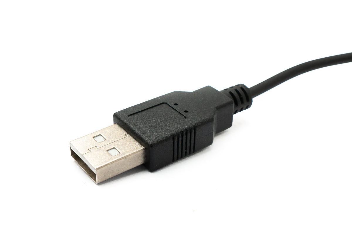 USB 2.0 Kabel 120 cm Typ A Stecker zu Micro B Stecker Spirale Winkel in Schwarz | System-S