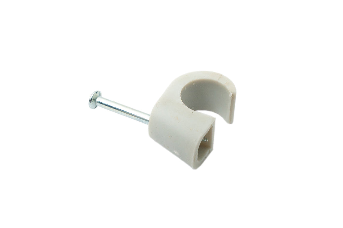 Expressschellen 230 x Set Nagel Kabel Schellen 10 mm Clip in Grau | System-S