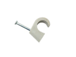 Expressschellen 230 x Set Nagel Kabel Schellen 10 mm Clip in Grau | System-S