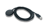 USB 3.1 Kabel 100 cm Ladestation für Fitbit Versa 4 3 Sense 2 1 in Schwarz | System-S