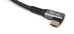 USB 3.2 Gen 1 Kabel 5m Typ C Stecker zu 3.0 Typ A Stecker Winkel Schwarz | System-S