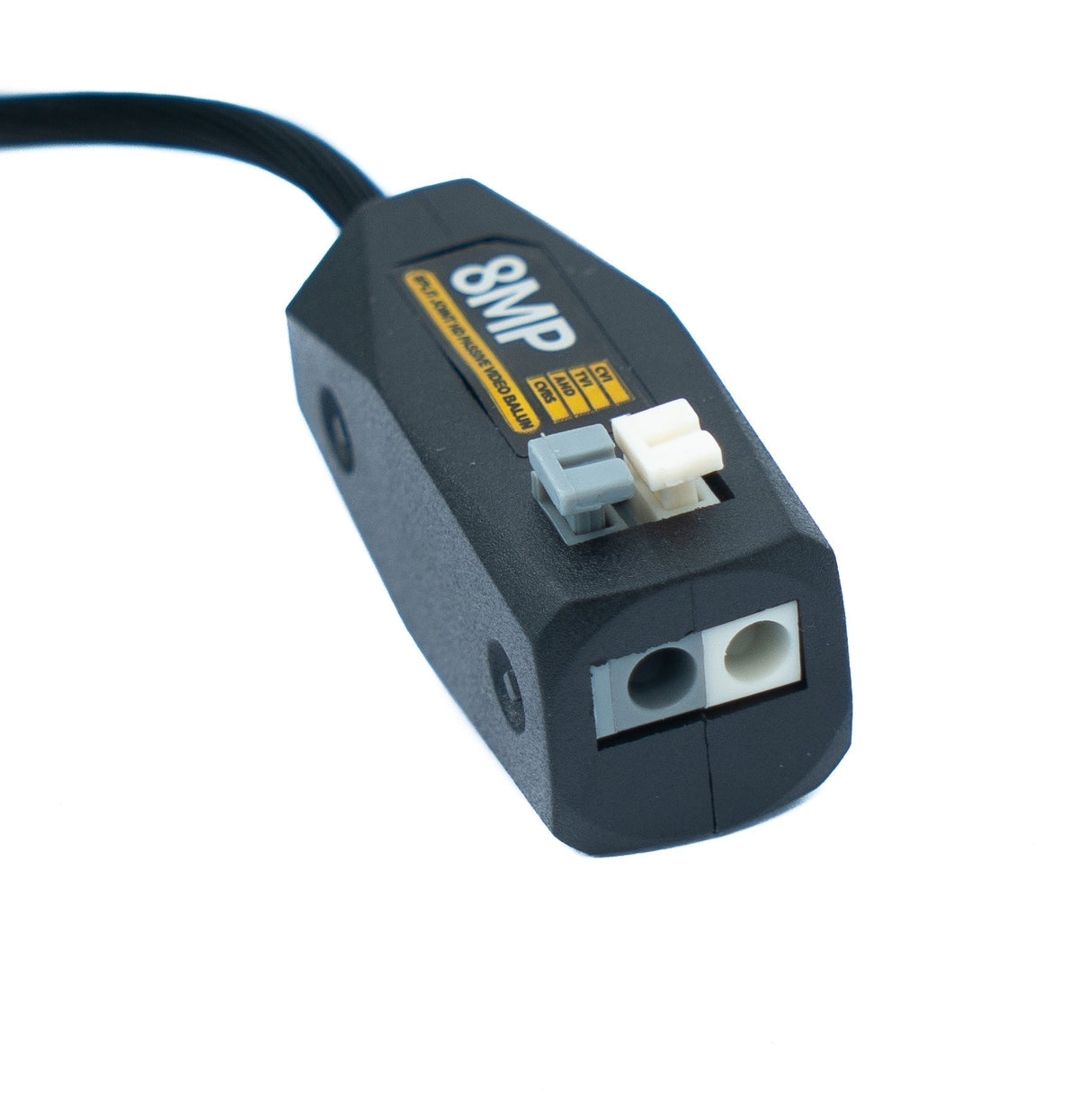 2x UTP Kabel 10 cm Screw Lock zu BNC Stecker für HD Kameras Adapter in Schwarz | System-S