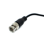 2x UTP Kabel 10 cm Screw Lock zu BNC Stecker für HD Kameras Adapter in Schwarz | System-S