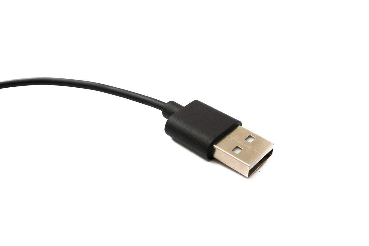 USB 2.0 Kabel 100 cm Ladekabel für Realme TechLife Watch S100 in Schwarz | System-S