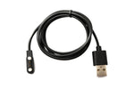 USB 2.0 Kabel 100 cm Ladekabel für Realme TechLife DIZO Watch R in Schwarz | System-S