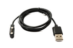 USB 2.0 Kabel 100 cm Ladekabel für Realme TechLife DIZO Watch R in Schwarz | System-S