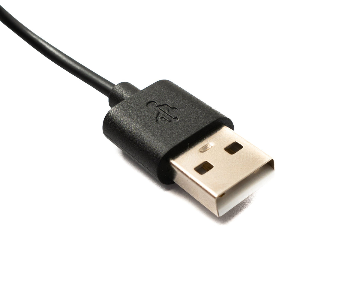 USB 2.0 Kabel 100 cm Ladekabel für Realme TechLife DIZO Watch R in Schwarz | System-S