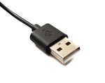USB 2.0 Kabel 100 cm Ladekabel für Realme TechLife DIZO Watch R in Schwarz | System-S