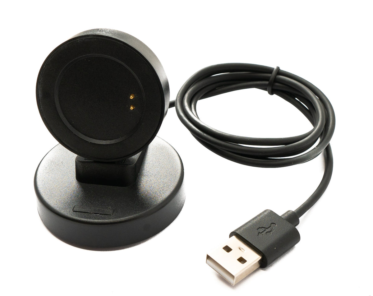 USB 2.0 Kabel 95 cm Ladestation für Realme Watch T1 Smartwatch in Schwarz | System-S