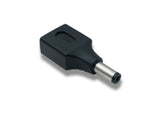 DC Adapter 20V 5,5 x 2,1 Stecker zu USB 2.0 Buchse Kabel in Schwarz | System-S