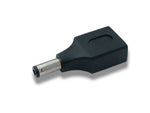 DC Adapter 20V 5,5 x 2,1 Stecker zu USB 2.0 Buchse Kabel in Schwarz | System-S