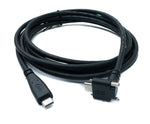 USB 3.1 Gen 2 Kabel 2 m Typ C Stecker zu Stecker Panel Mount Winkel Up Down Angled 10 Gbit/s 100W | System-S